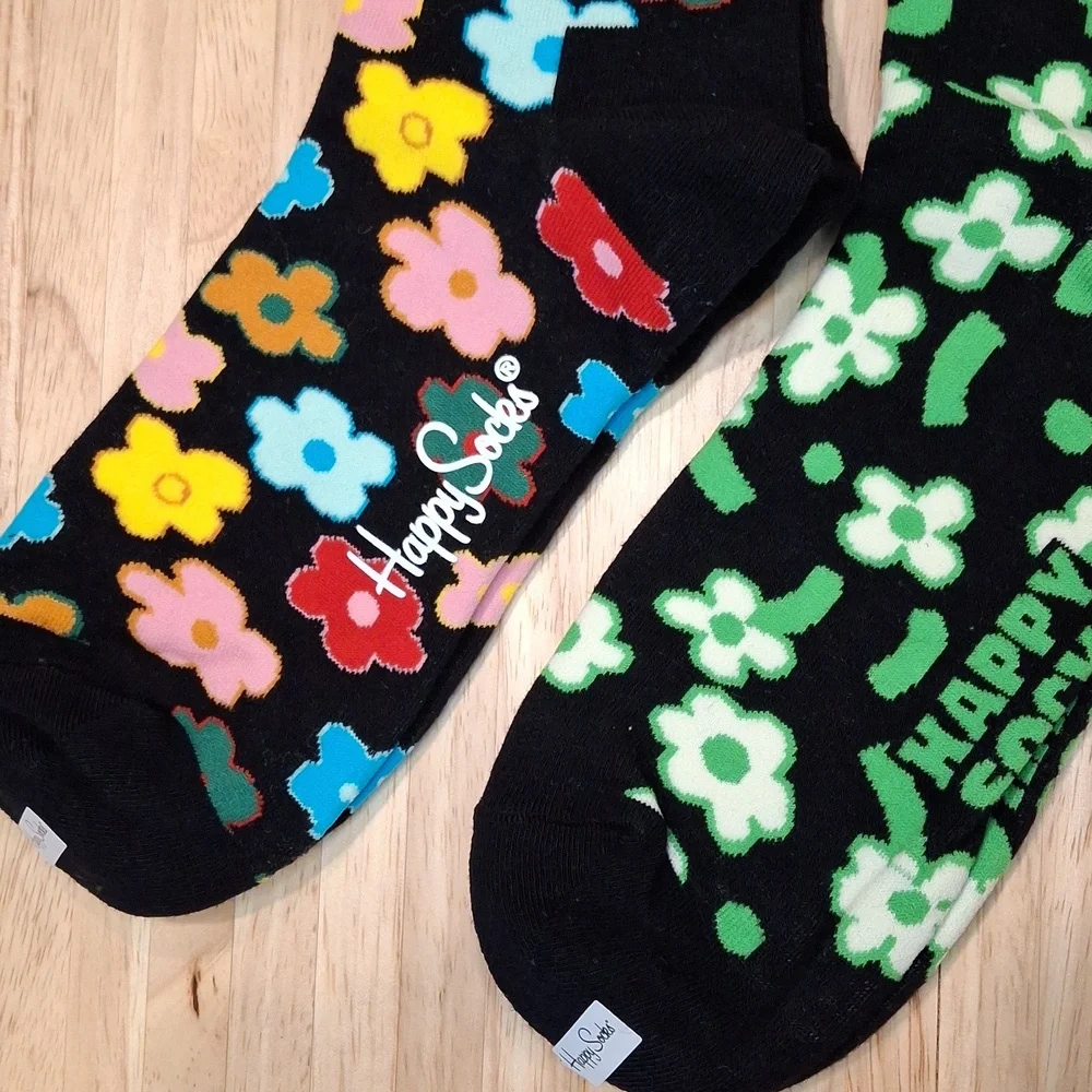 Happy Socks Floral Crew Socks Bundle